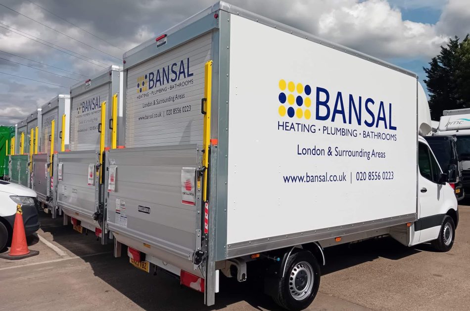 Herd Business Bansal-branded fleet of signwritten Luton vans